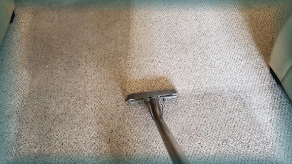 Heavily soiled carpet cleaning